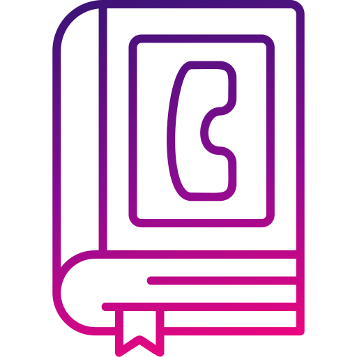 directorio telefónico icono gratis