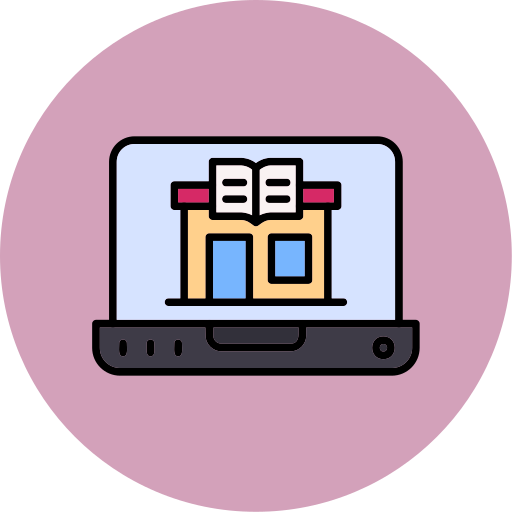 Online library free icon