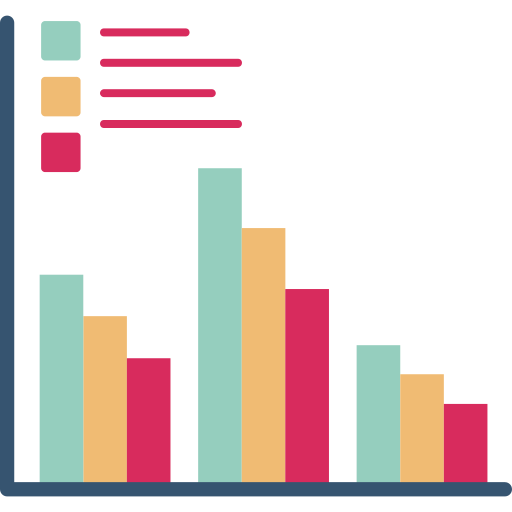 gráfico de área icono gratis