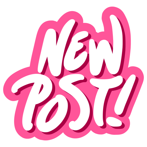 New post Stickers - Free social media Stickers