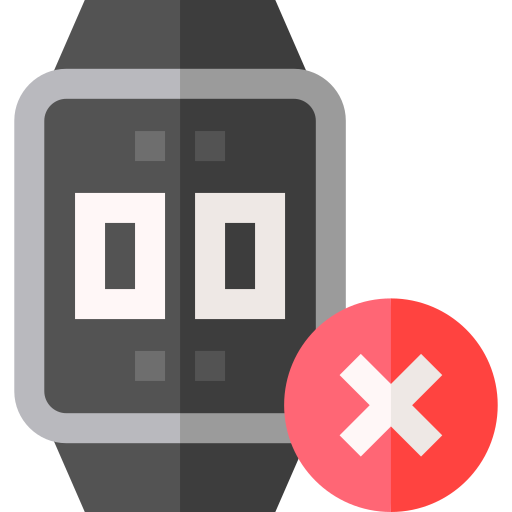 sin reloj de control icono gratis