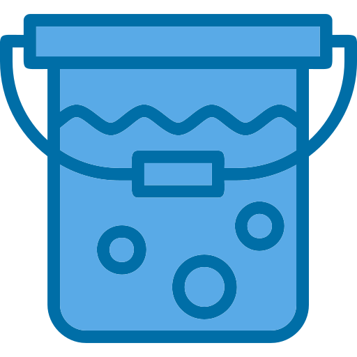 Water bucket Generic color lineal-color icon