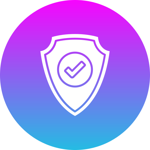 Security check icon Generic gradient fill