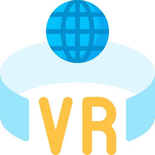 plataforma de realidad virtual icono gratis