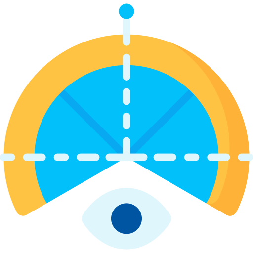 campo de visión icono gratis