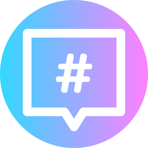 Hashtag - Free social icons