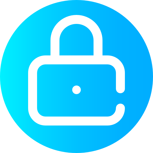 Padlock Super Basic Omission Circular icon