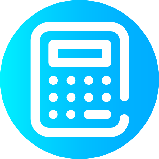 Calculator Super Basic Omission Circular icon