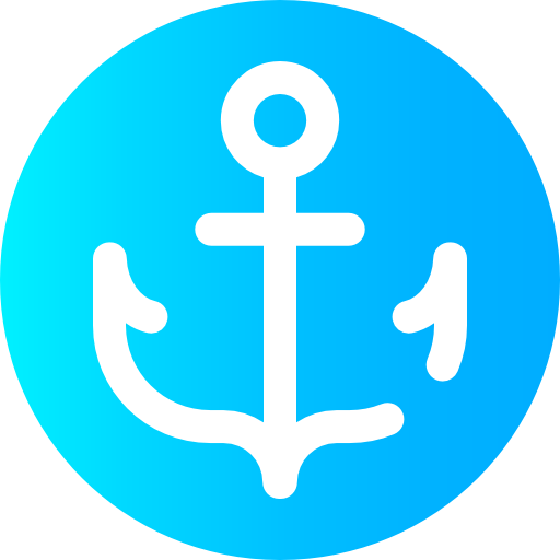 Anchor Super Basic Omission Circular icon