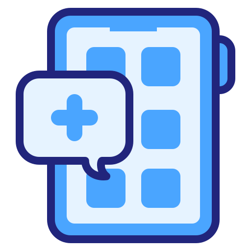 aplicación médica icono gratis