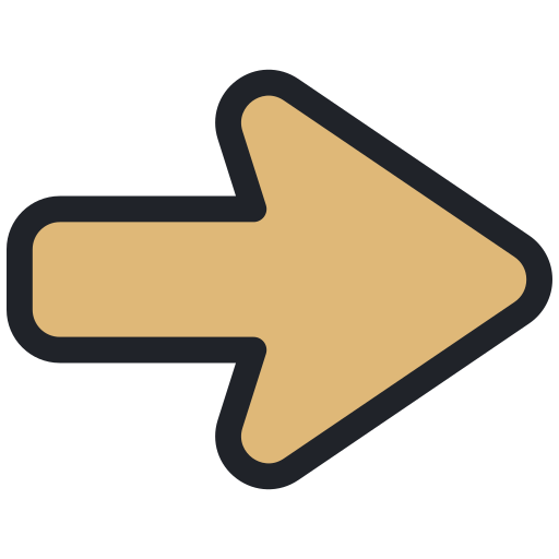 flecha correcta icono gratis