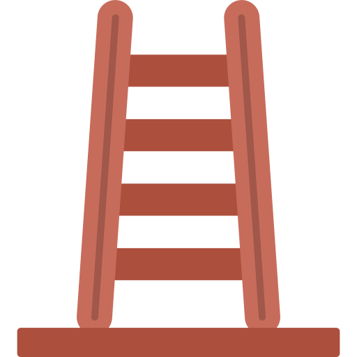 escalera de tijera icono gratis