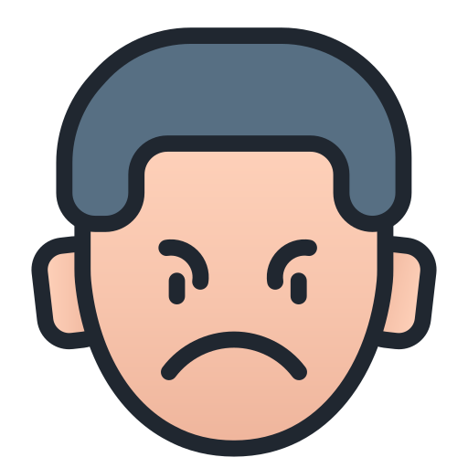 enojado icono gratis