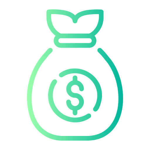 Money bag Generic gradient outline icon