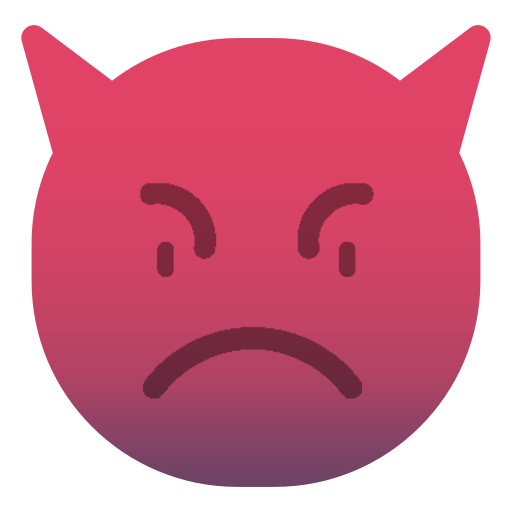 Angry Generic gradient fill icon