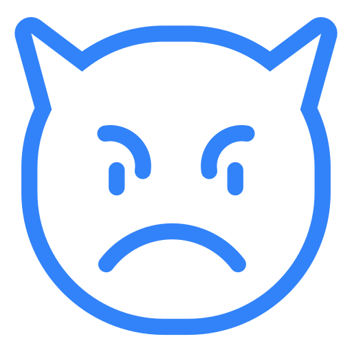 enojado icono gratis