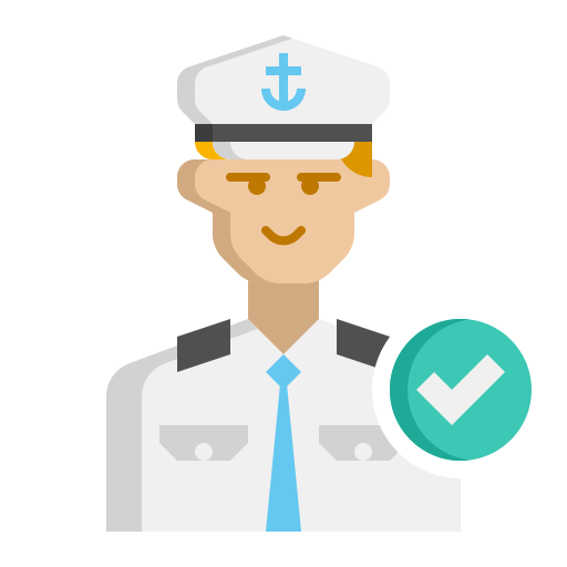 capitán icono gratis