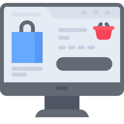 comercio electrónico icono gratis