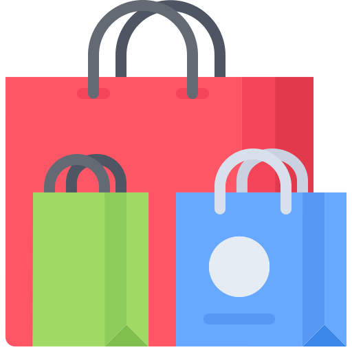 Shopping bag Coloring Flat icon