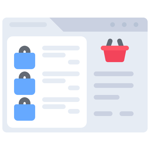 tienda online icono gratis