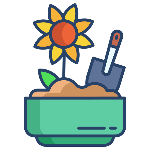 Flower pot Icongeek26 Linear Colour icon