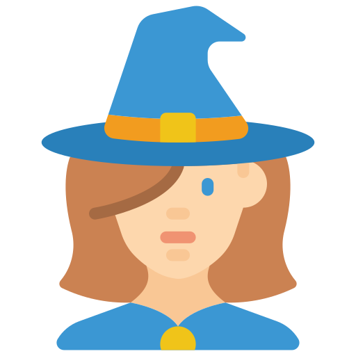 Witch Basic Miscellany Flat icon