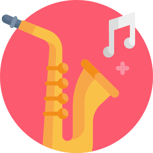 saxofón icono gratis