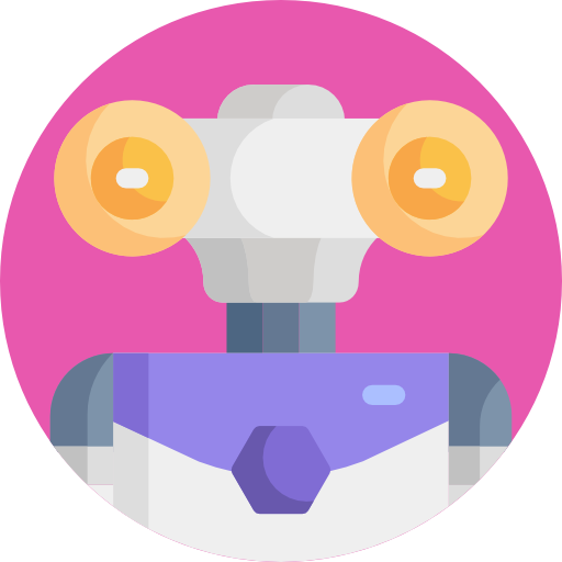 Robot Detailed Flat Circular Flat icon