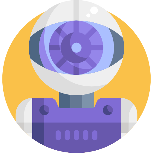 Robot Detailed Flat Circular Flat icon