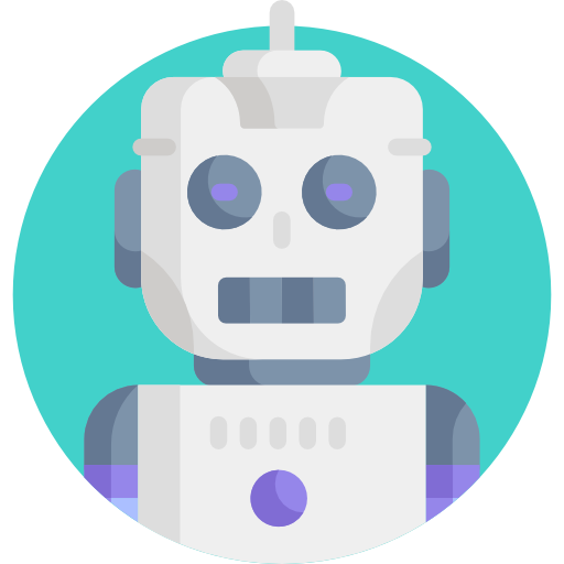 Robot Detailed Flat Circular Flat icon