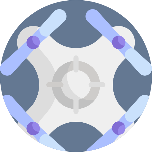 Drone Detailed Flat Circular Flat icon