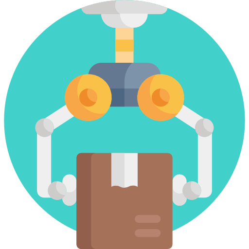 robot industrial icono gratis