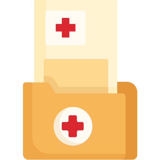 informe médico icono gratis