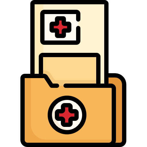 informe médico icono gratis