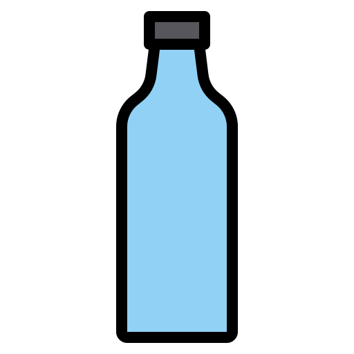 Bottle Payungkead Lineal Color Icon