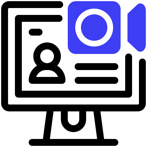 videollamada icono gratis