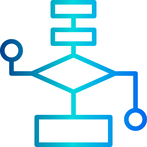 diagrama de flujo icono gratis