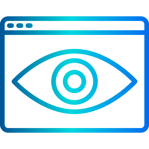 visión icono gratis