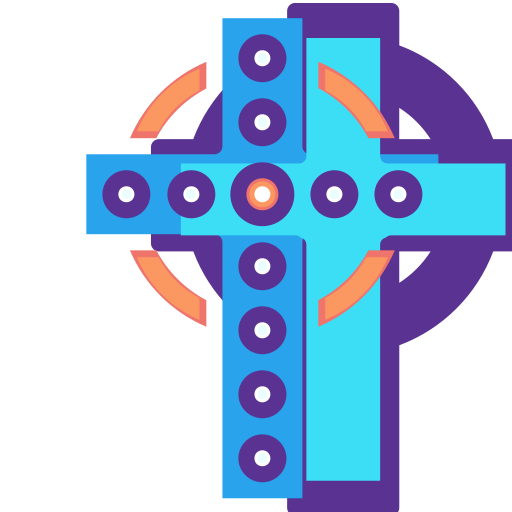 Cross Generic color lineal-color icon