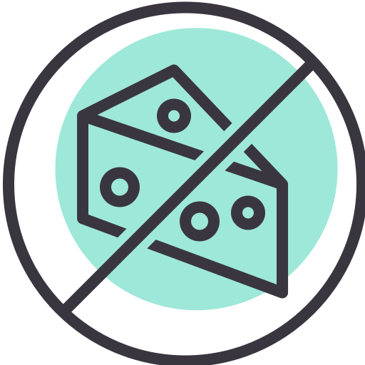 Cheese free icon Cheese free icon