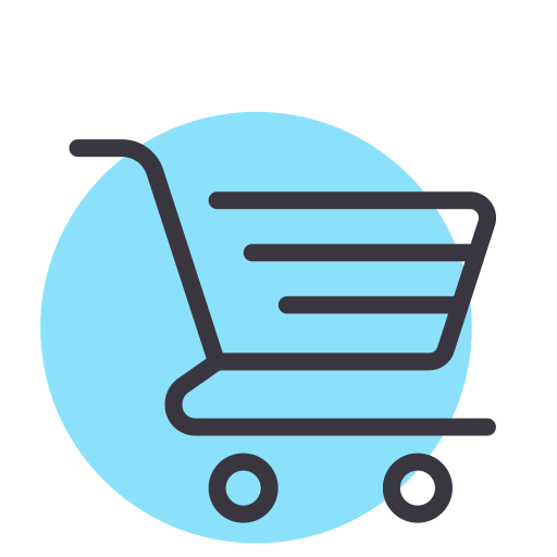 Shopping Amogh Design Lineal Background Color icon