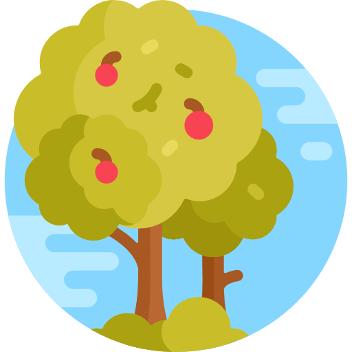 árbol de manzana icono gratis