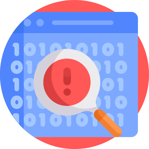 Binary code Detailed Flat Circular Flat icon