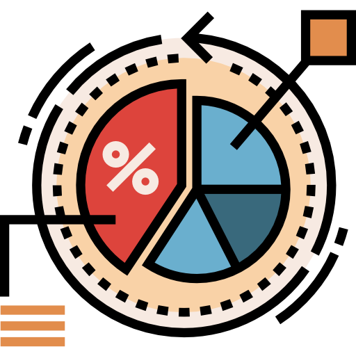 gráfico circular icono gratis