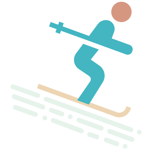 esquí icono gratis