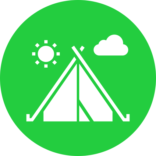 acampar icono gratis