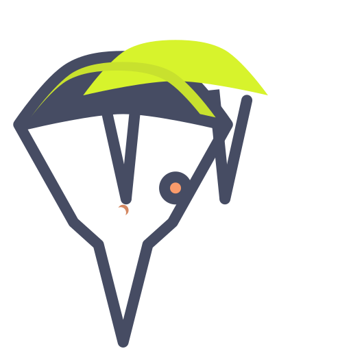 parachutisme Icône gratuit parachutisme Icône gratuit