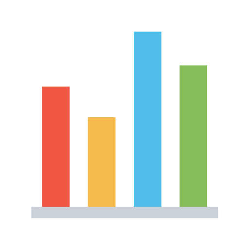 Bar graph Generic color fill icon