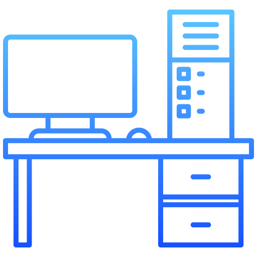 computadora de escritorio icono gratis