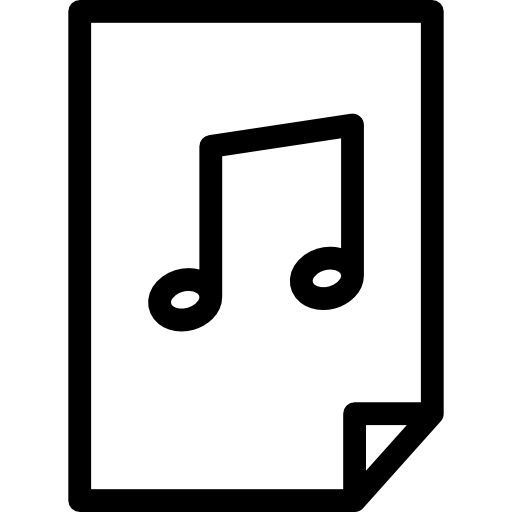 archivo de música icono gratis